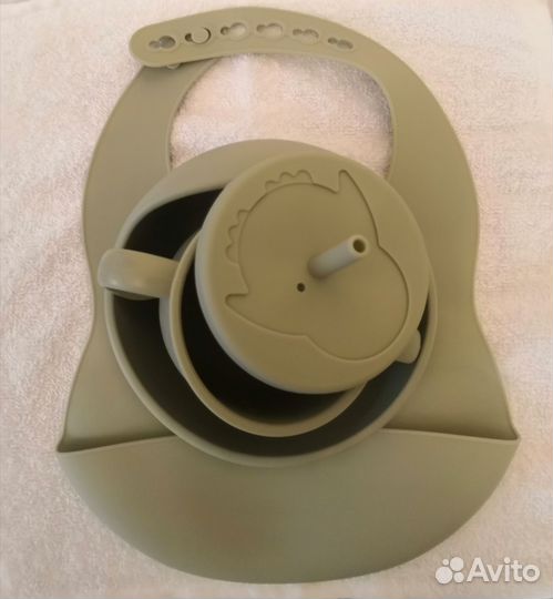 Силиконовая детская посуда