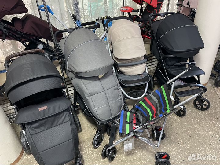 Коляски 2в1 3в1 трансформеры прогулочные трость