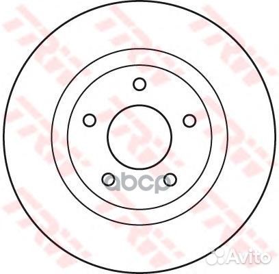 Диск торм.пер.mitsubishi ASX, dodge caliber DF4