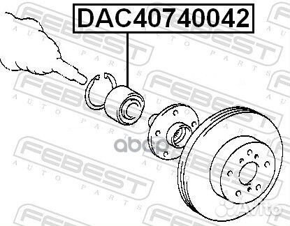 Подшипник ступицы DAC40740042 DAC40740042 Febest