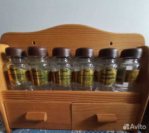 Полка - буфет для специй деревянная