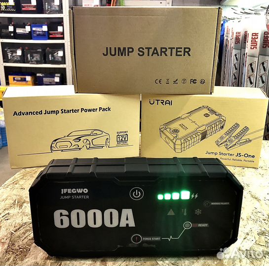 Пусковое устройство Booster 12V 6000A jfegwo