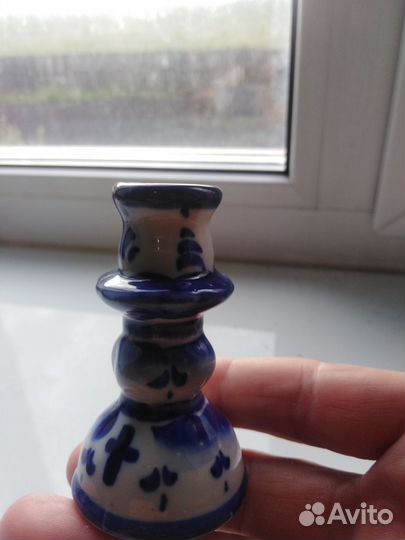 Подсвечник гжель