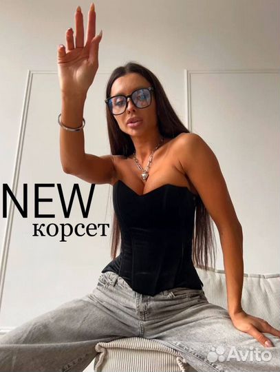 Корсет бархатный
