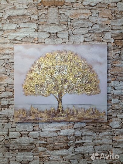 Картина текстурная на холсте Дерово жизни