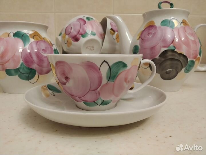 Чайный фарфоровый сервиз, Дулево