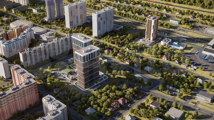 2-к. квартира, 75,3 м², 6/25 эт.