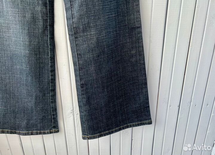 Новые джинсы клеш расклешенные 44-46 синие