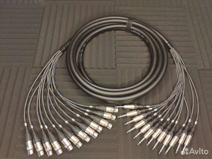 Мультикор 12 xlr гн. На 12 jack 6,3 st Canare