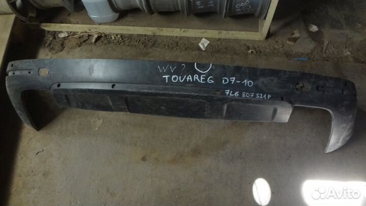 VW Touareg 2007 - 2010 Юбка задняя