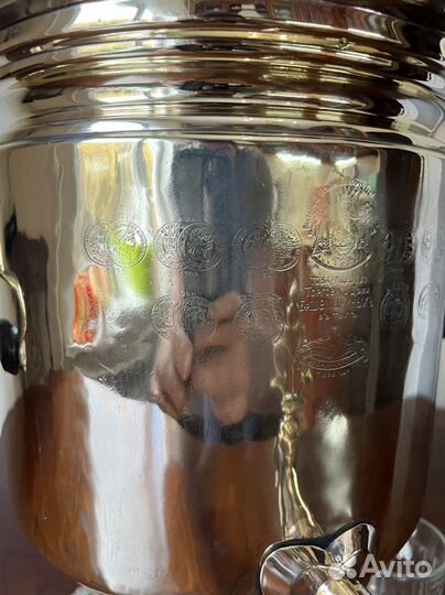 Самовар банка медальная Бр.Шемариных в Туле на 9л