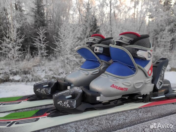 Горные лыжи детские 70 Elan с ботинками