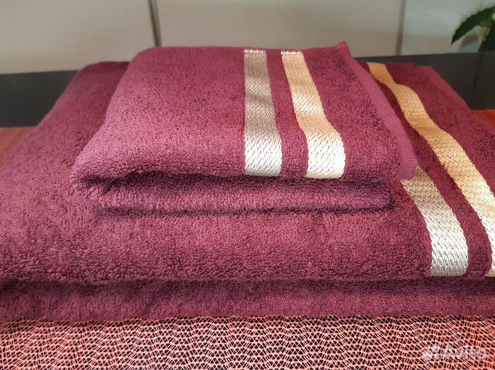 Полотенца махр. 100х150, 33х70. колл. Исландия