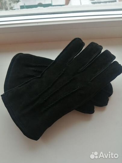 Перчатки мужские замшевые