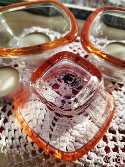 Посуда walther glas, подсвечники, 3шт., новые