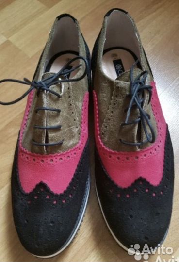 Замшевые оксфорды новые туфли Cuple 39 / 9р