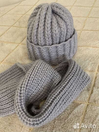 Комплект: шарф, шапка женский