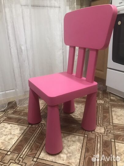 Стул детский розовый