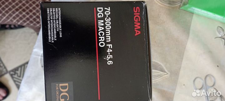 Объектив Sigma AF 70-300mm f/4-5.6 DG macro nikon