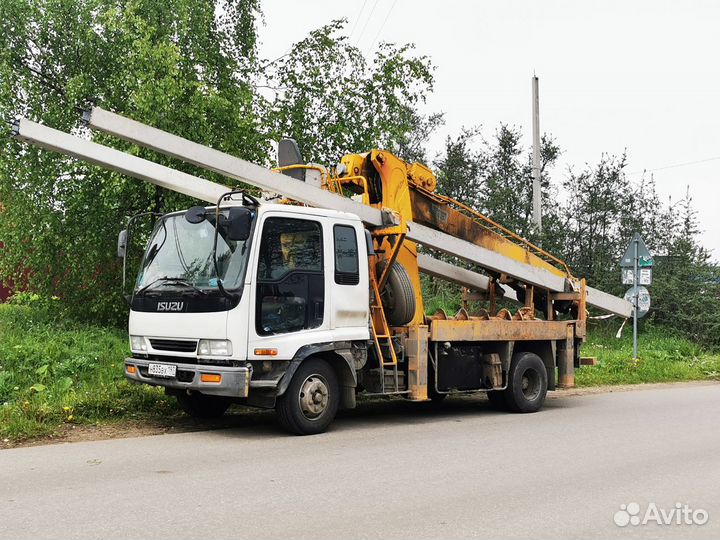 Аренда Ямобура Установка столобов лэп Бурение свай