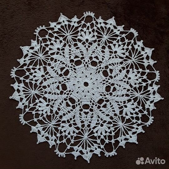 Салфетка вязаная кружево ручная работа