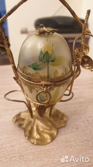 Яйцо шкатулка антиквариат