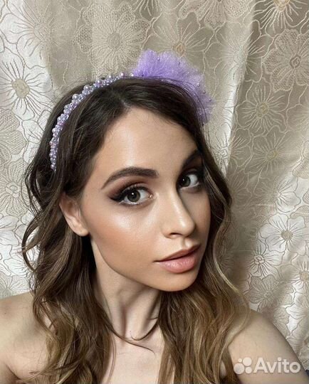 Ободок для волос ручной работы