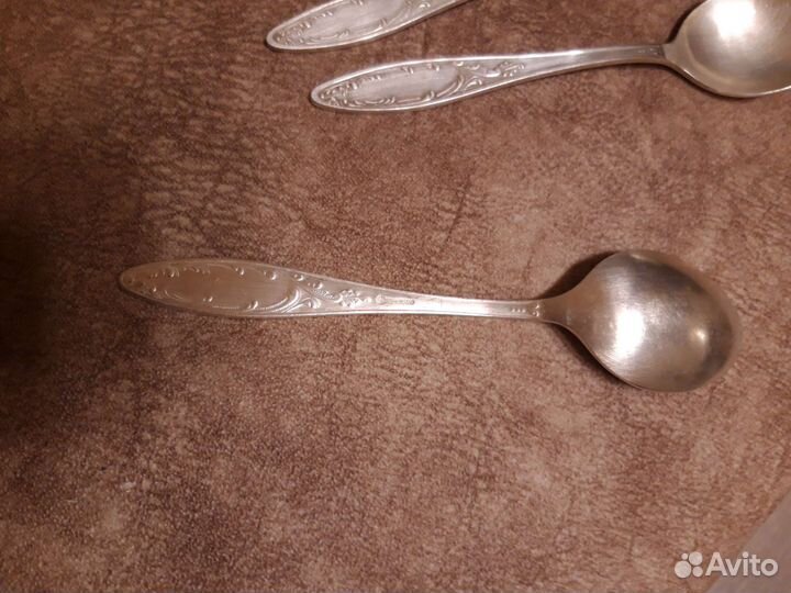Мельхиоровые столовые ложки, б/у