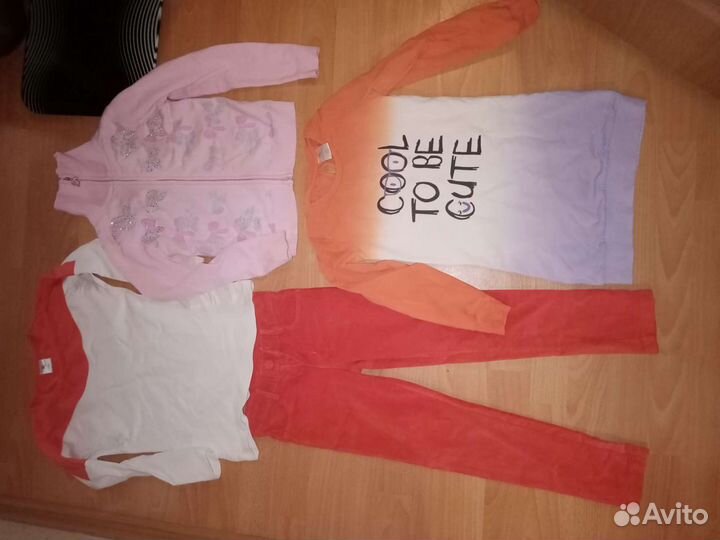 Пакет вещей для девочки 122 128