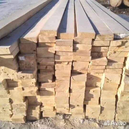 Доска обрезная ест. влаж. 50х200х6000 хвоя 1 сорт