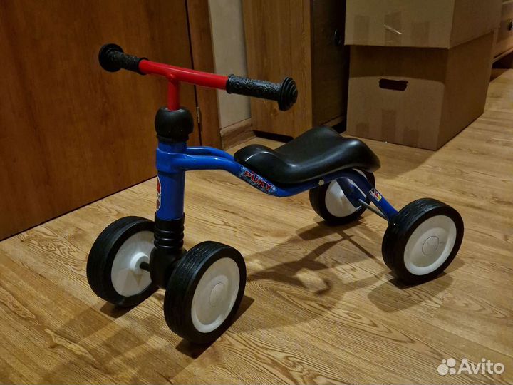 Беговел детский велосипед четырехколёсный