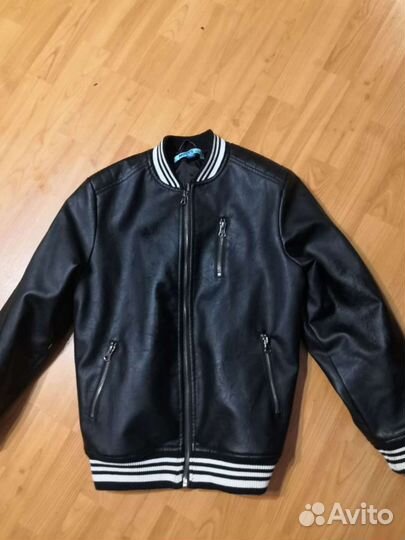 Бомбер эко кожа