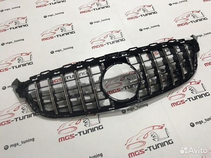 Решетка Mercedes C63AMG W205 GT style Chrome