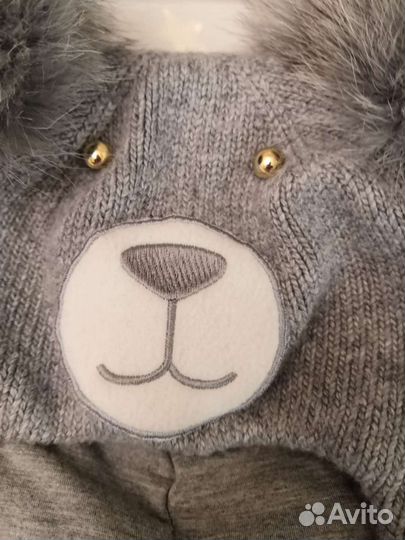 Шапка детская шлем зимняя shumi