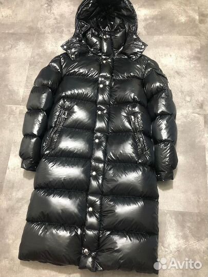 Куртка пуховик женский moncler длинный premium