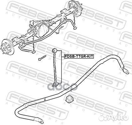 Сайлентблок задней поперечной тяги комплект FDS