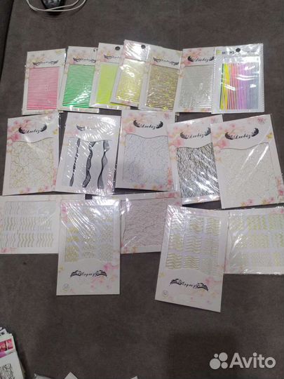 Наклейка,фольга, трафареты,ленты