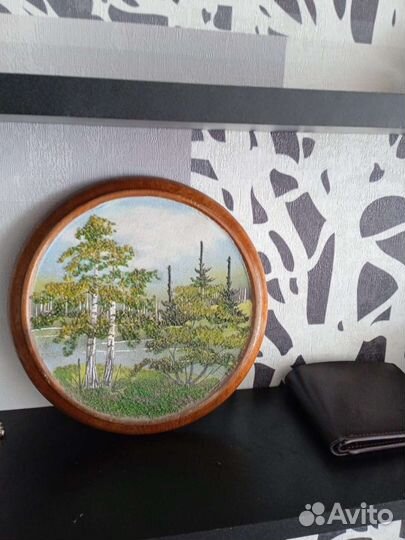 Картина панно из дерева