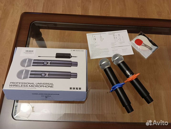 Микрофон для караоке беспроводной 2 штуки комплект