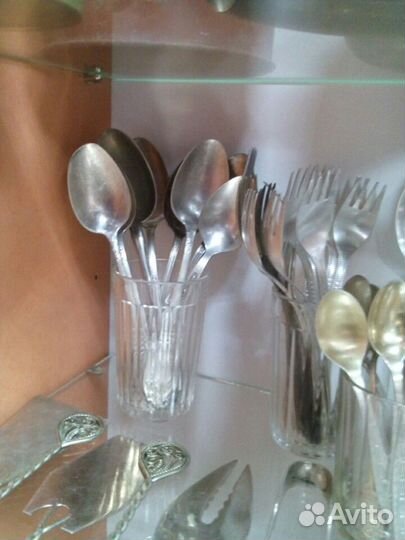 Мельхиоровые столовые приборы СССР