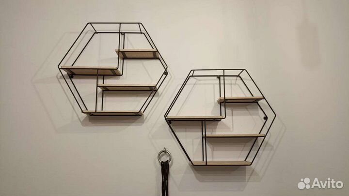 Полка настенная соты