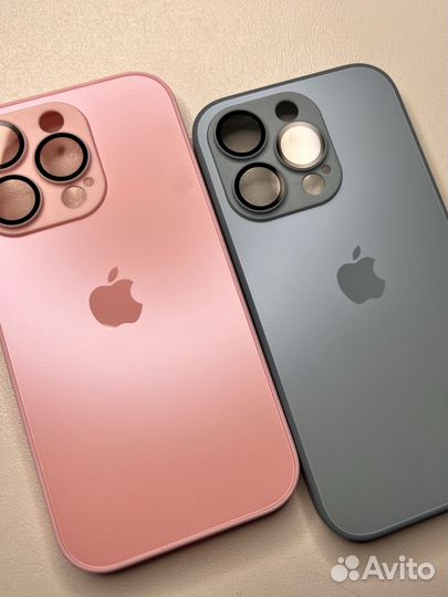 Чехол на iPhone 14 pro стеклянный с magsafe