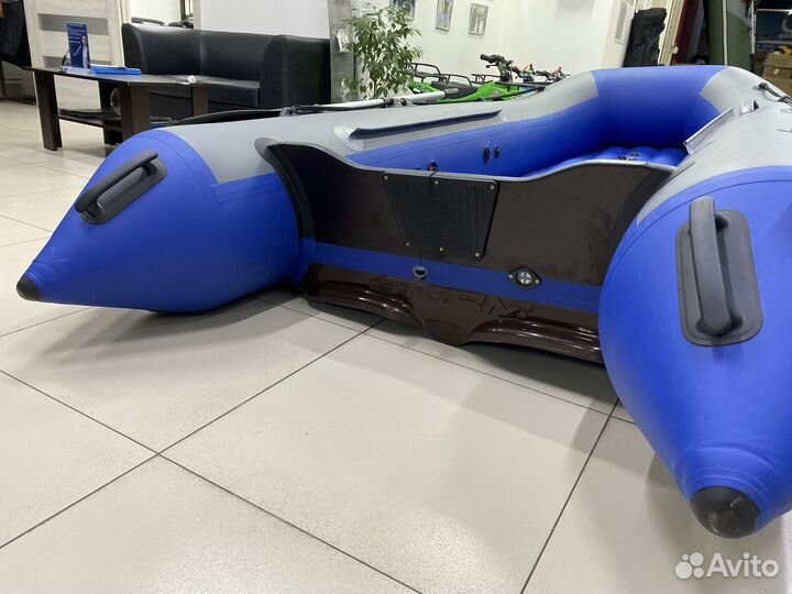 Лодка пвх Stormline Classic Air 335 серо-синяя