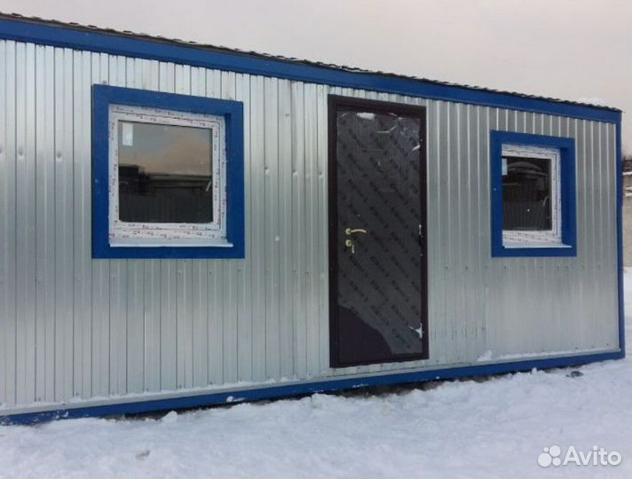 Бытовка бк-02, строительная с двумя помещениями