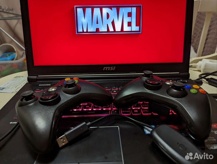 Джойстик (геймпад) для Xbox360 и PC, черный