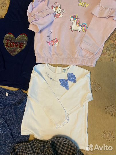 Вещи на девочку 4-5 лет пакетом