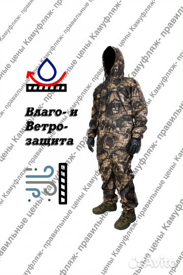 Костюм горка на флисе влагозащитный