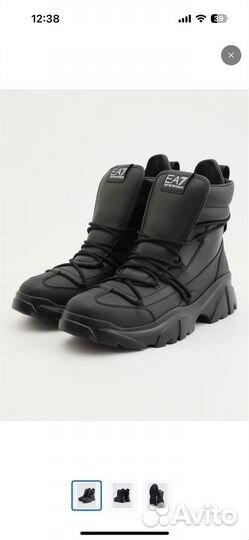 Демисезонные ботинки Emporio Armani EA7 38,5