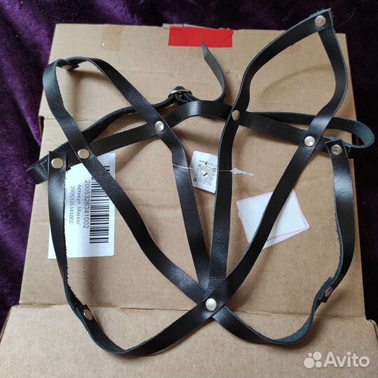 Новая кожаная маска портупея