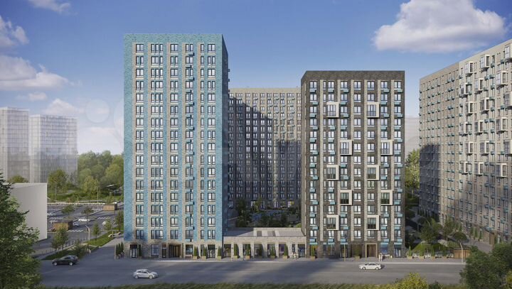 2-к. квартира, 57,5 м², 13/17 эт.